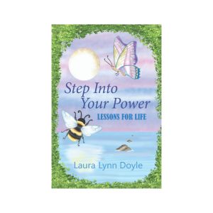Step Into Your Power Lessons for Life book cover featuring butterfly and nature scene for personal growth and self-empowerment