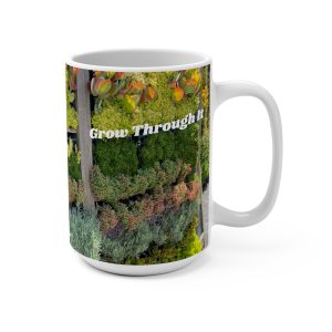 Grow Through It - PunkerDoodle® Succulent Photography Mug - 15oz